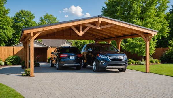 Découvrez les avantages d'un carport bois sur mesure chic.