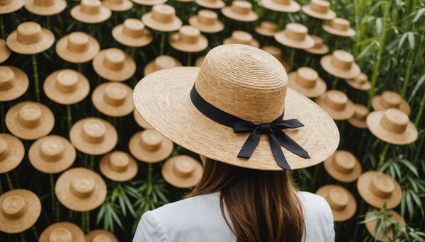 Chapeaux bohèmes en paille pour femmes : style chic quotidien